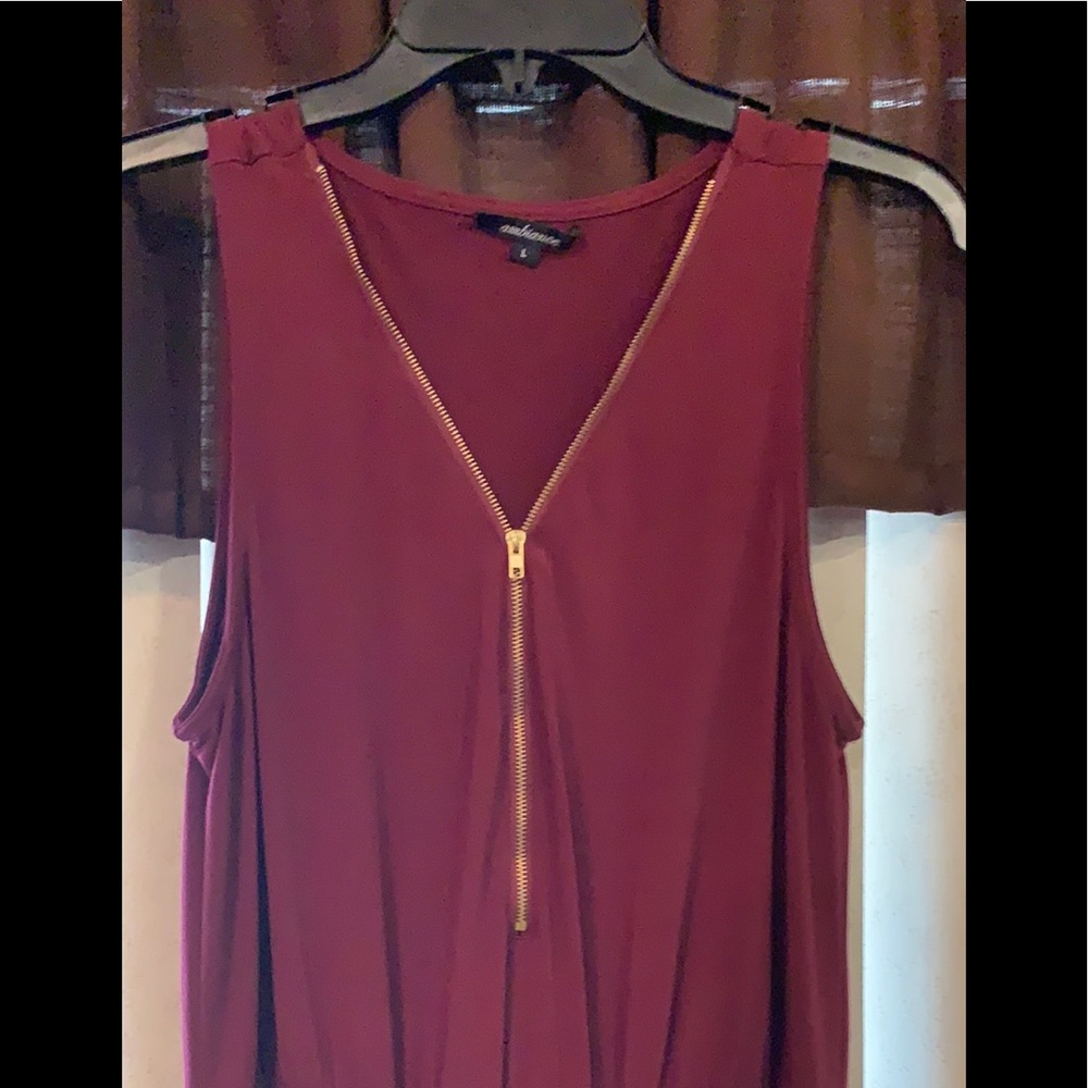 Burgundy jumpsuit - Picture 9 of 9